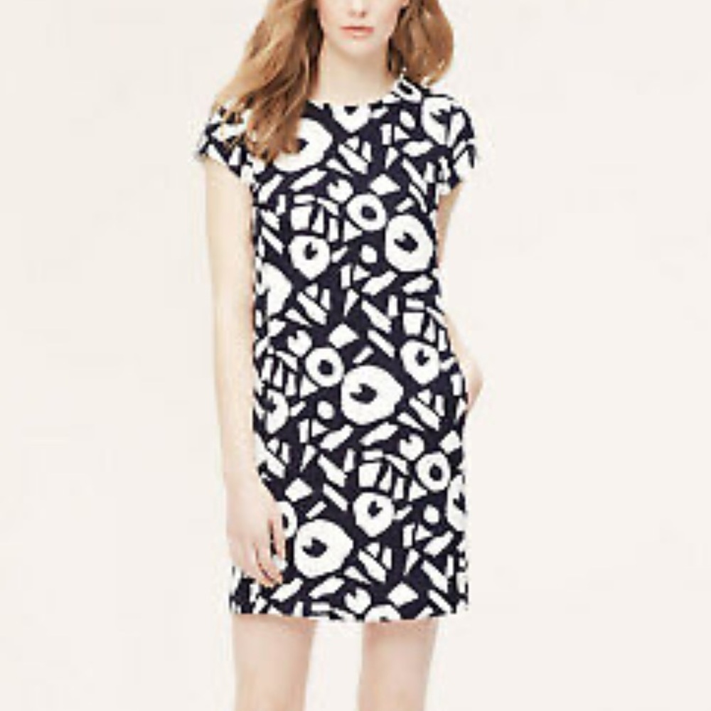 LOFT Geometric Shift Dress